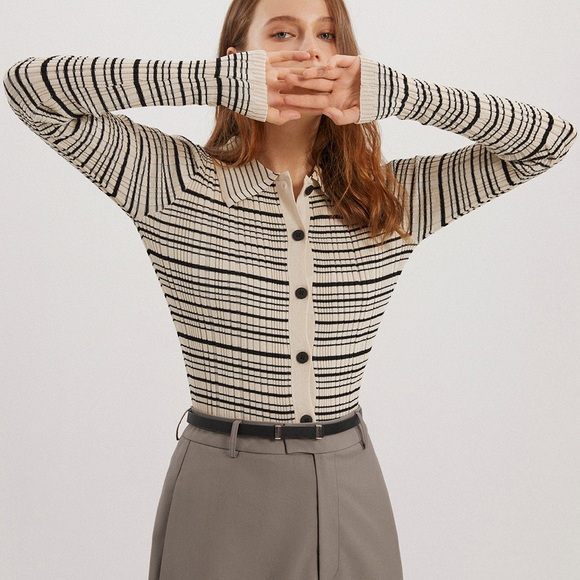 Commense Musical Notation Knit Top Medium - Picture 1 of 8